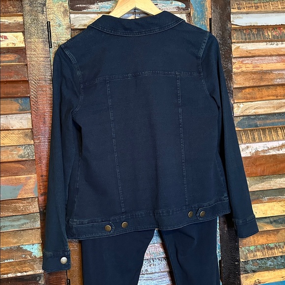 Habitat Set! Stonewash Denim Stretch Jacket & Denim Stretch Leggings navy blue - Picture 9 of 11
